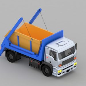 Skip Loader Truck  - Construction Machine BIM