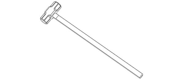 Sledge Hammer with Wooden Handle