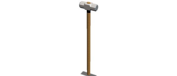 Sledge Hammer with Wooden Handle