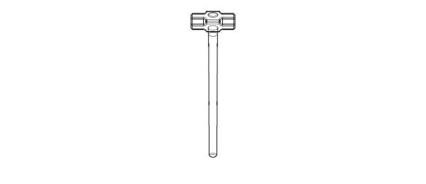 Sledge Hammer with Wooden Handle