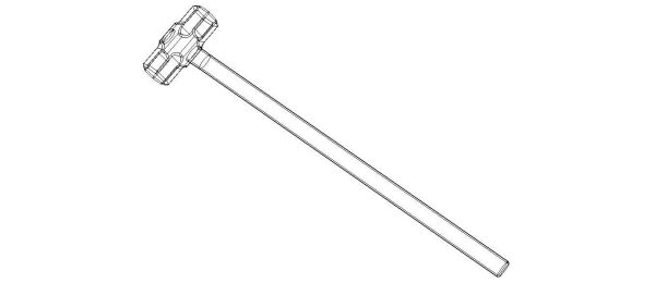 Sledge Hammer with Wooden Handle