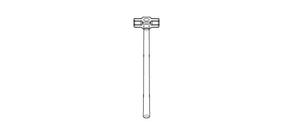 Sledge Hammer with Wooden Handle