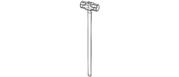 Sledge Hammer with Wooden Handle