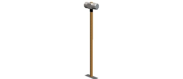 Sledge Hammer with Wooden Handle