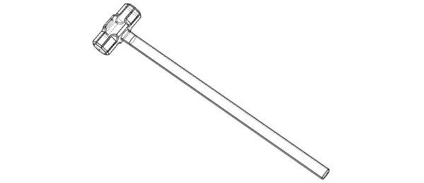 Sledge Hammer with Wooden Handle