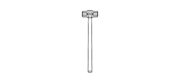 Sledge Hammer with Wooden Handle