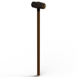 Sledge Hammer with Wooden Handle