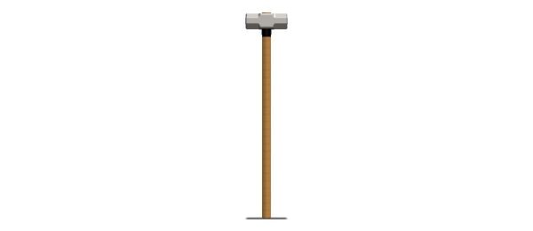 Sledge Hammer with Wooden Handle