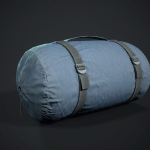 sleeping-bag-2-color-options-3d-model-low-poly-obj-fbx-blend-dae-gltf