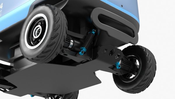 Sleeping Delivery Robot Kiwibot Cyan