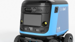 Sleeping Delivery Robot Kiwibot Cyan