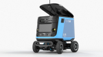 Sleeping Delivery Robot Kiwibot Cyan