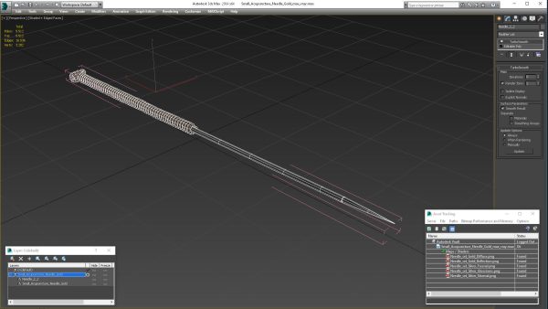 Small Acupuncture Needle Gold
