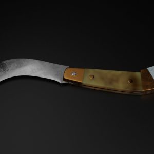 Small Bone Decorated Sickle