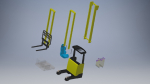 Small forklift 3d model
