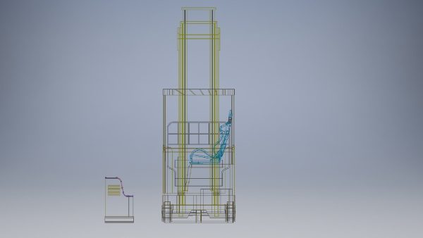 Small forklift 3d model