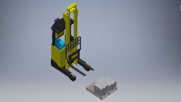 Small forklift 3d model