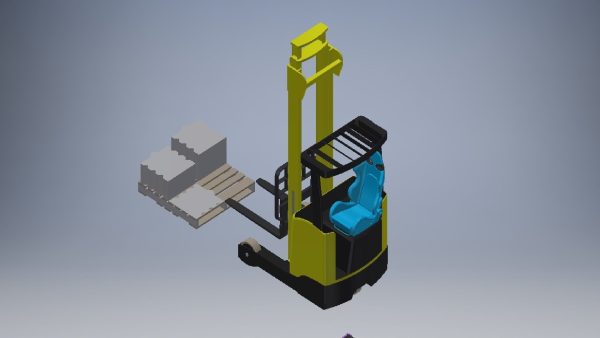 Small forklift 3d model