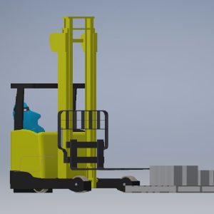 Small forklift 3d model
