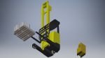 Small forklift 3d model