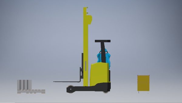 Small forklift 3d model