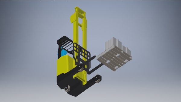 Small forklift 3d model