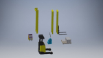 Small forklift 3d model