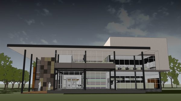 Small office in steel structure