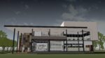 Small office in steel structure