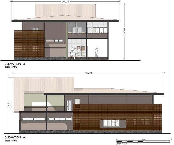 Small office in steel structure