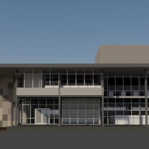 Small office in steel structure