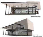 Small office in steel structure