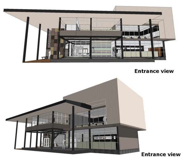 Small office in steel structure