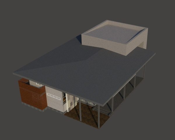Small office in steel structure