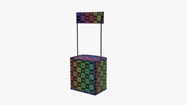 Small promo stand mockup
