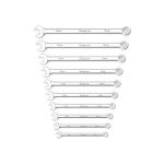 SO 10pc 12-Point Metric Long CombinationWrench Set 10-19mm