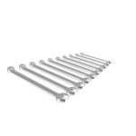 SO 10pc 12-Point Metric Long CombinationWrench Set 10-19mm