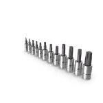 SO 12pc Combination Drive TORX Bit Standard Socket Set