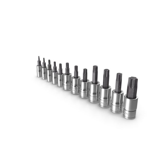 SO 12pc Combination Drive TORX Bit Standard Socket Set