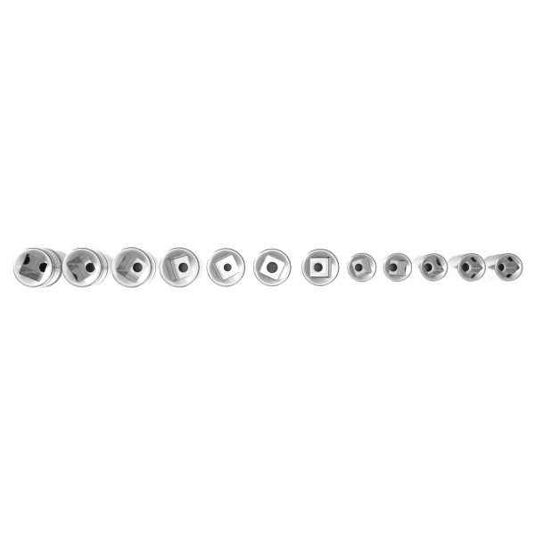 SO 12pc Combination Drive TORX Bit Standard Socket Set