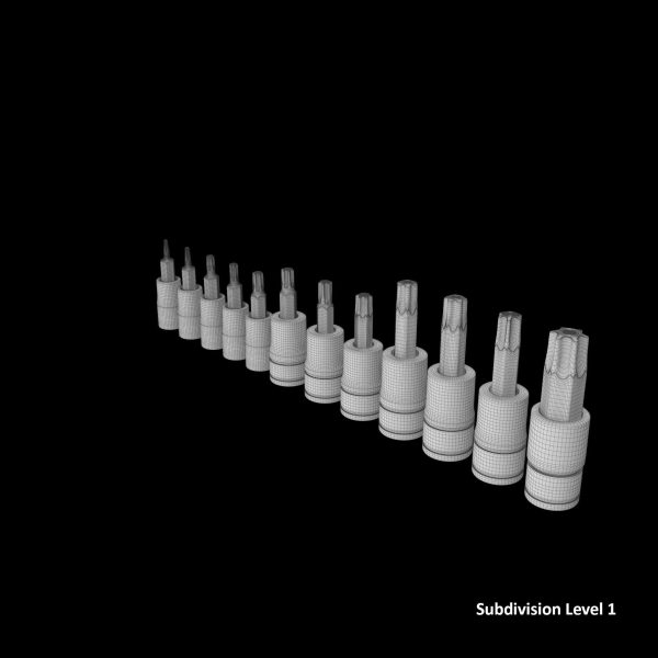 SO 12pc Combination Drive TORX Bit Standard Socket Set