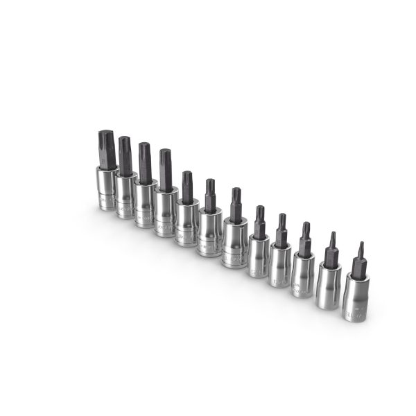 SO 12pc Combination Drive TORX Bit Standard Socket Set