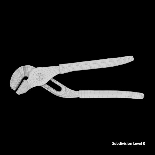 Adjastable joint pliers serrated jaws