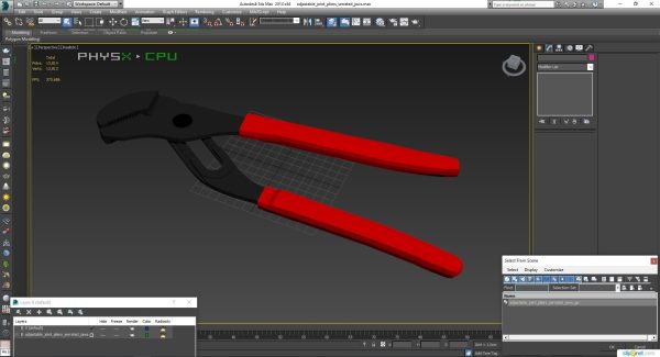 Adjastable joint pliers serrated jaws