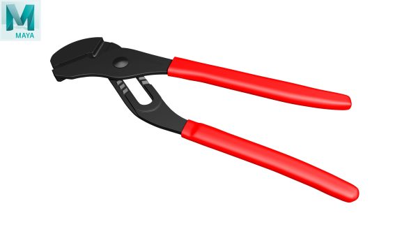 Adjastable joint pliers serrated jaws