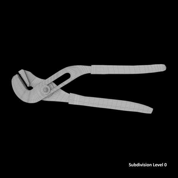 Adjastable joint pliers serrated jaws