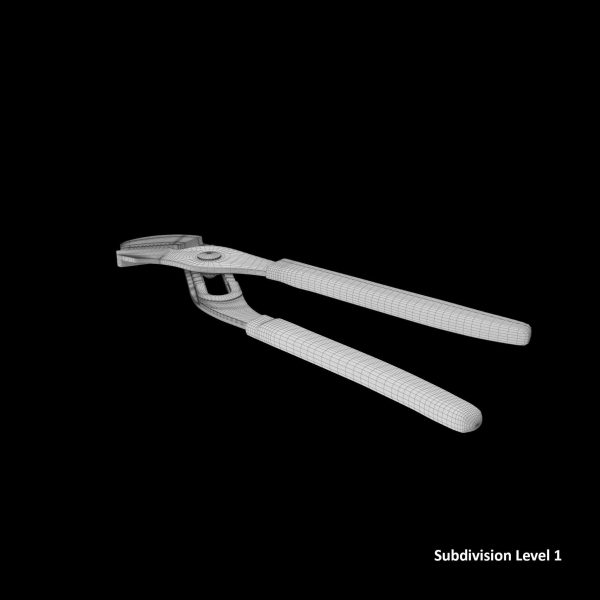 Adjastable joint pliers serrated jaws