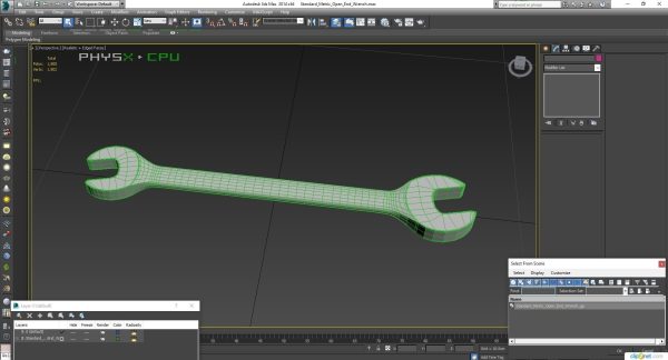 SO Standard Metric Open End Wrench VOM1214B