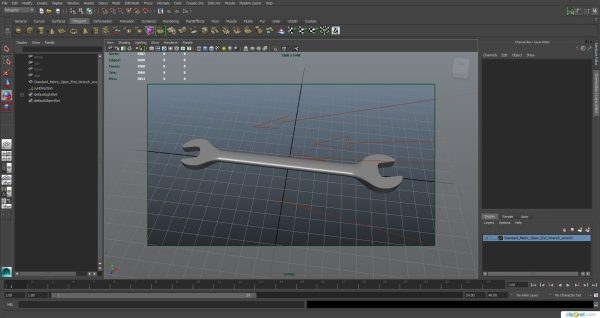 SO Standard Metric Open End Wrench VOM1214B