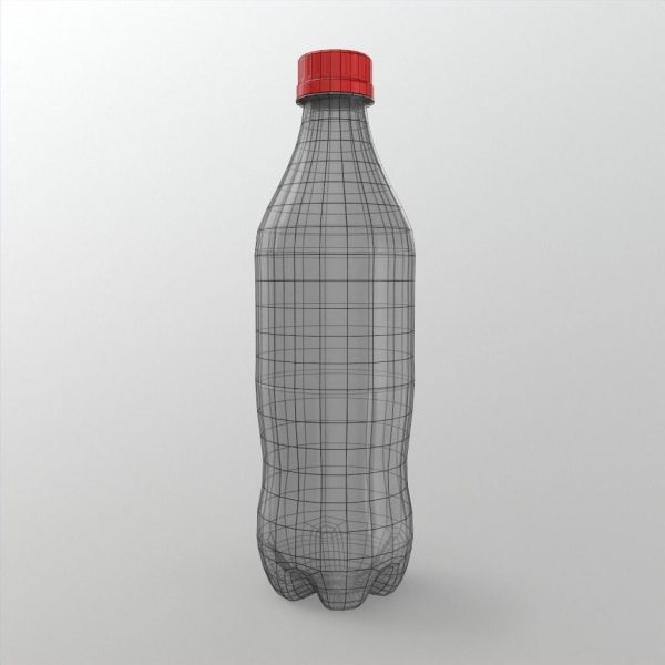 Soda Bottle Empty Low Poly